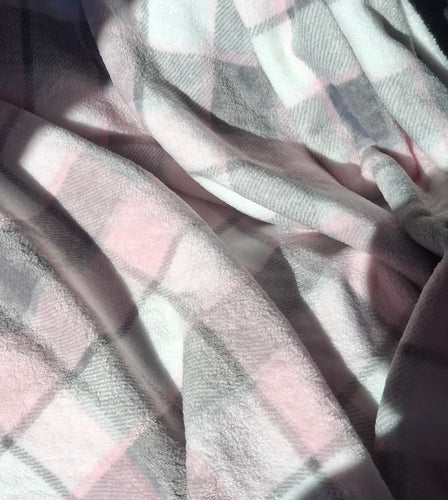 LUSH pink & grey Plaid