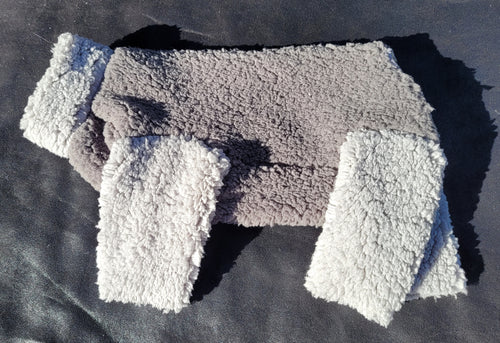 Lambie Jammie - Dk Grey with Lt Grey Legs