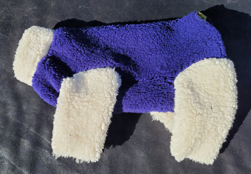 Lambie Jammie - Blue with Cream Legs