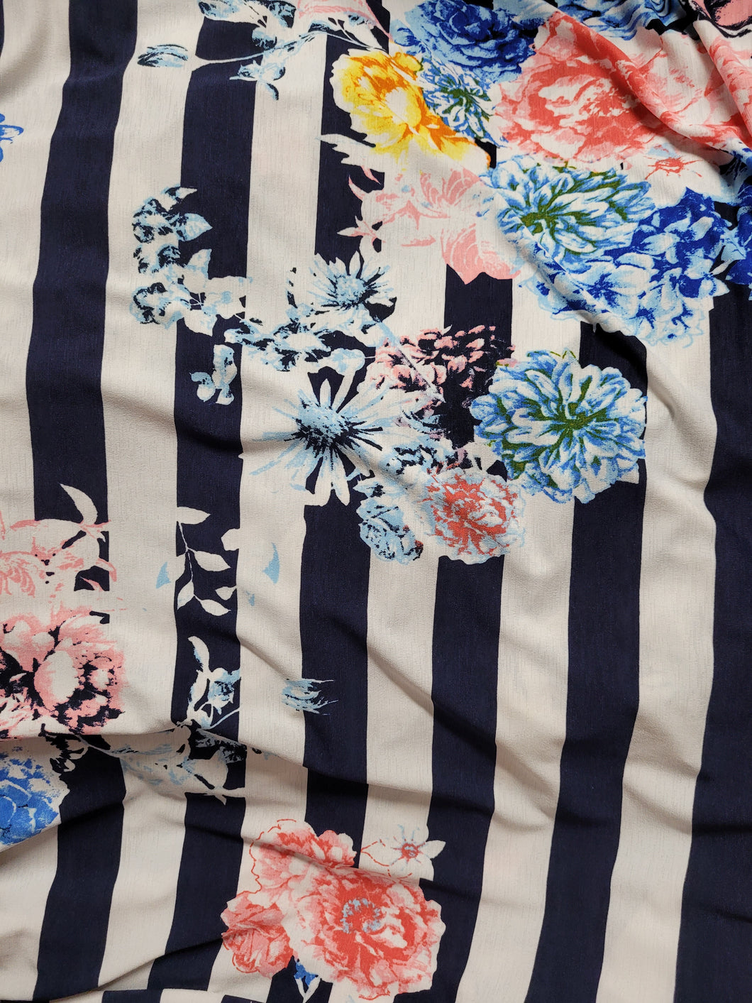 Knit - stripes and flowers