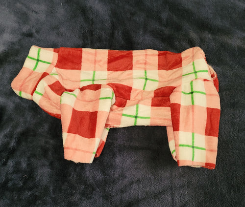 Fuzzy Jammie - pink plaid