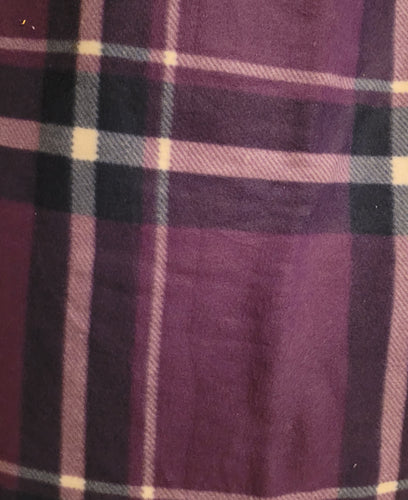 Fleece - purple plaid
