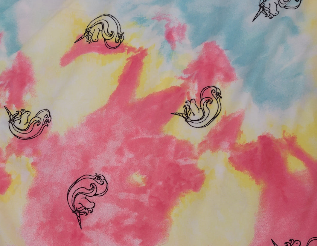 Double brushed - NEW! Pastels with unicorns