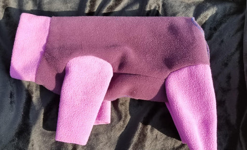 Plush Fleece - Grape with Lavendar