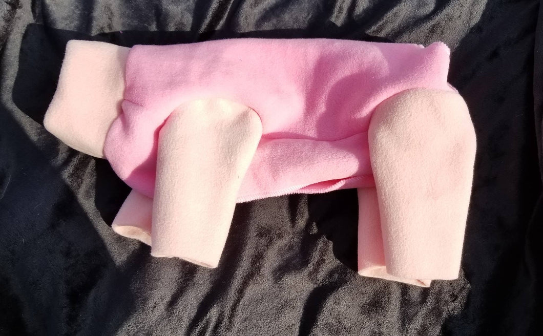 Plush Fleece - pink with pink