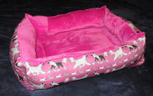 Crested Beds - Pink trotting with Puppies