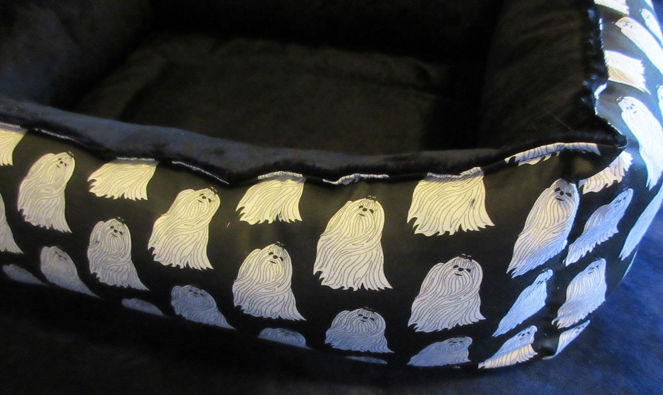 Maltese Bed Black California Dogs