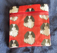 Leash Bag / Make-up Bag Japanese Chin Red