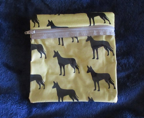Leash Bag / Make-up Bag Xolo Standing Yellow