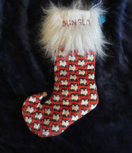 Chihuahua on Red with embroidery