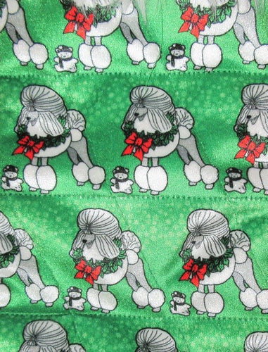 Poodle Bed - Holiday Green