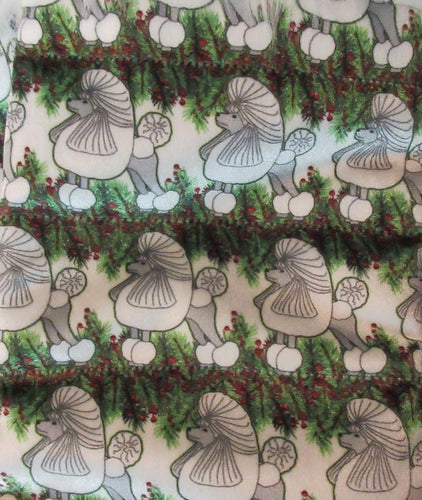Poodle Bed - Holiday White