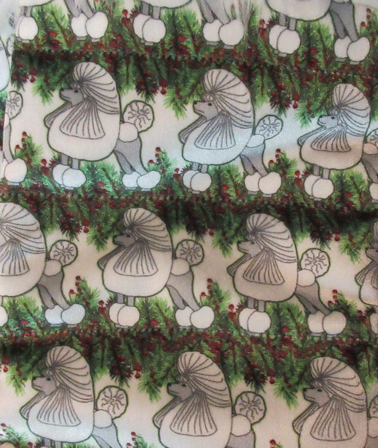 Poodle Bed - Holiday White