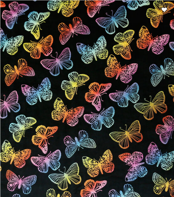 NEW!!! Pure Plush Fleece - Butterflies