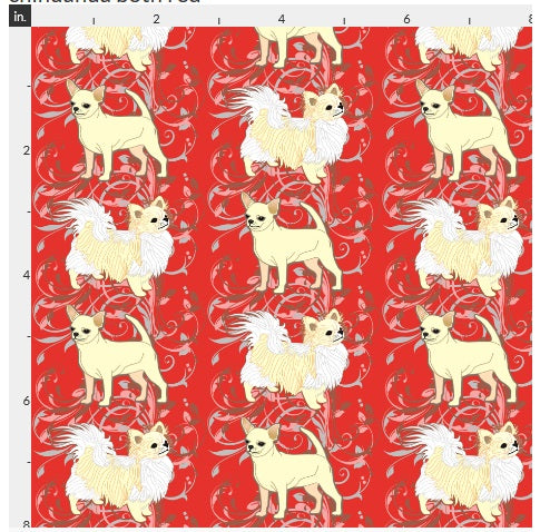 Chihuahua - Red with Cream Smooth and Long Coat