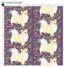 Chihuahua - Purple with Cream Long Coat