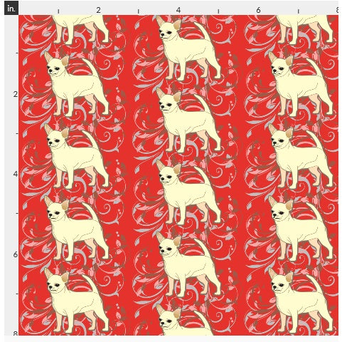 Chihuahua - Red with Cream Smooth Coat