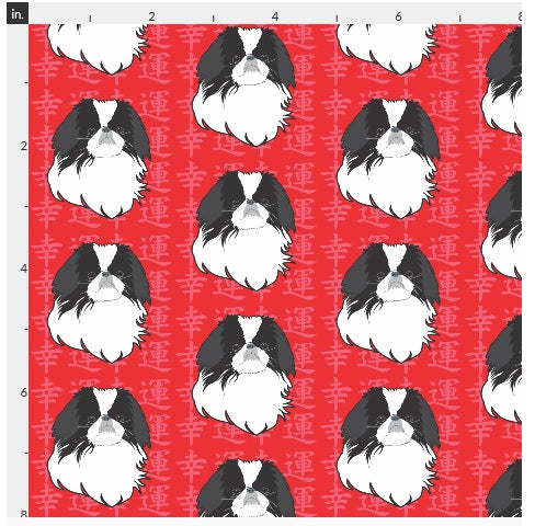 Japanese Chin Crate Mat - Red