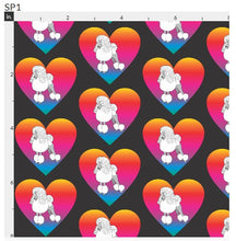 Leash Bag / Make-up Bag Poodle on black